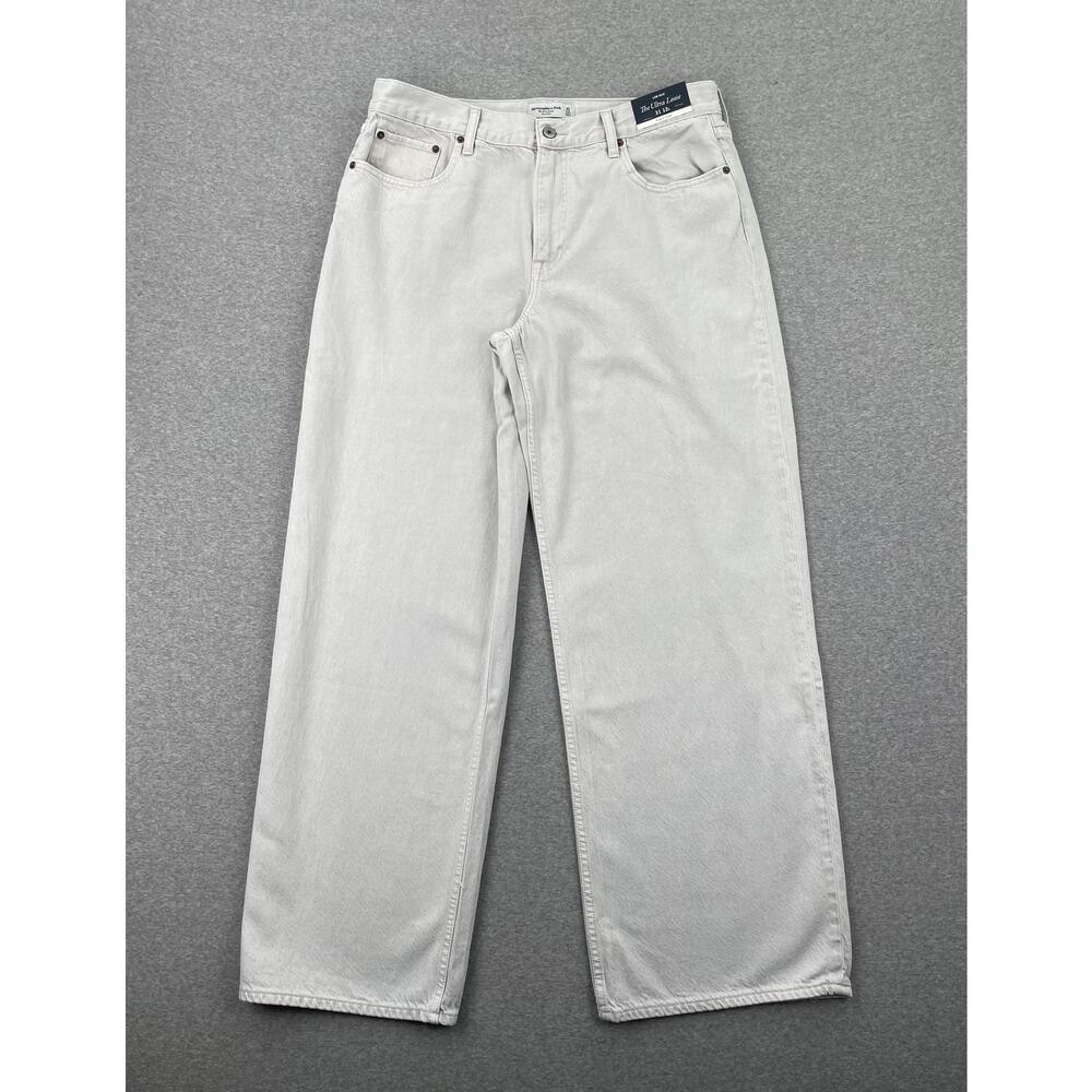 Abercrombie & Fitch Jeans Women 31 / 12L Curve Love Low Rise Ultra Loose Gray